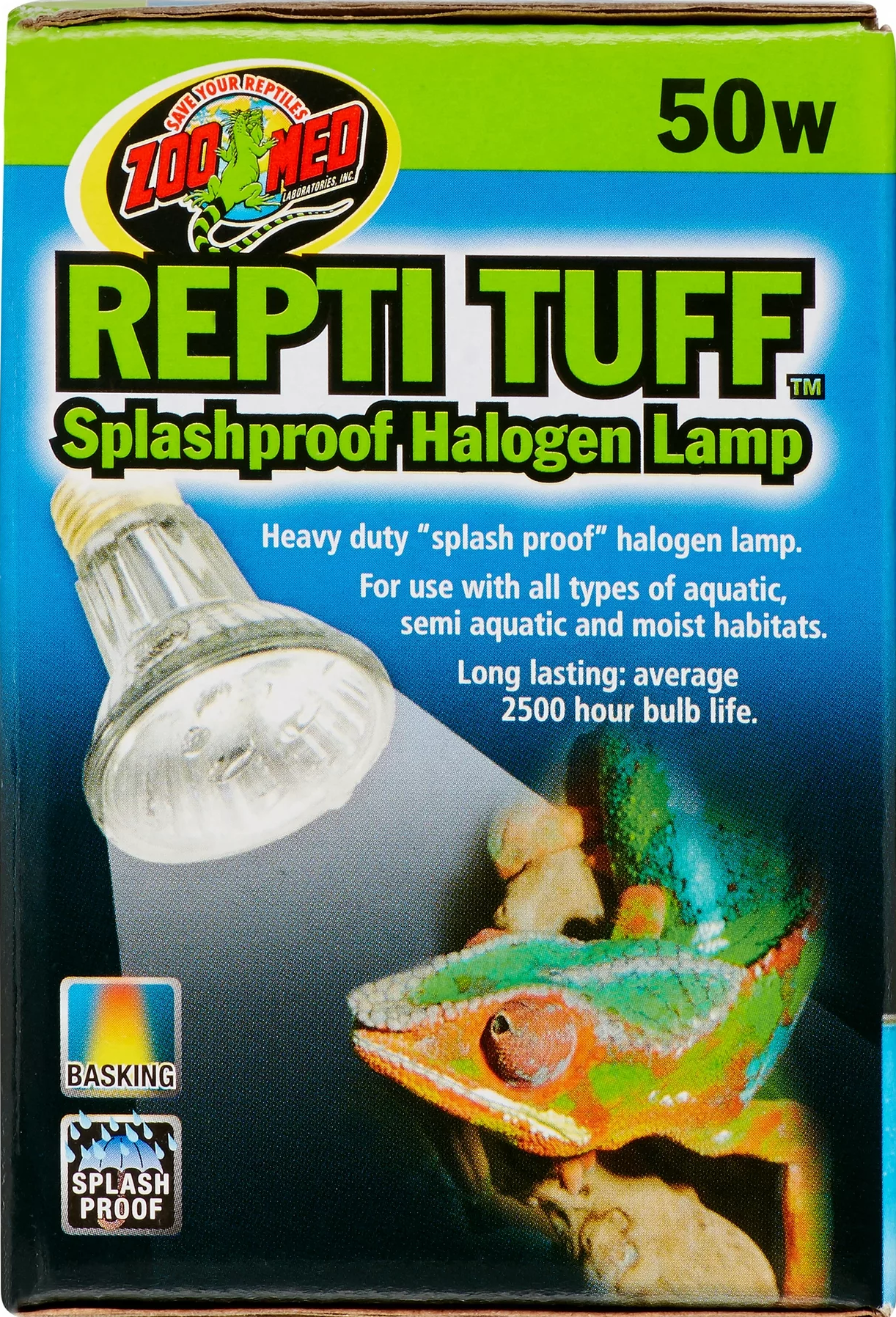 Halogen Repti Tuff Lamp wide range - splash proof