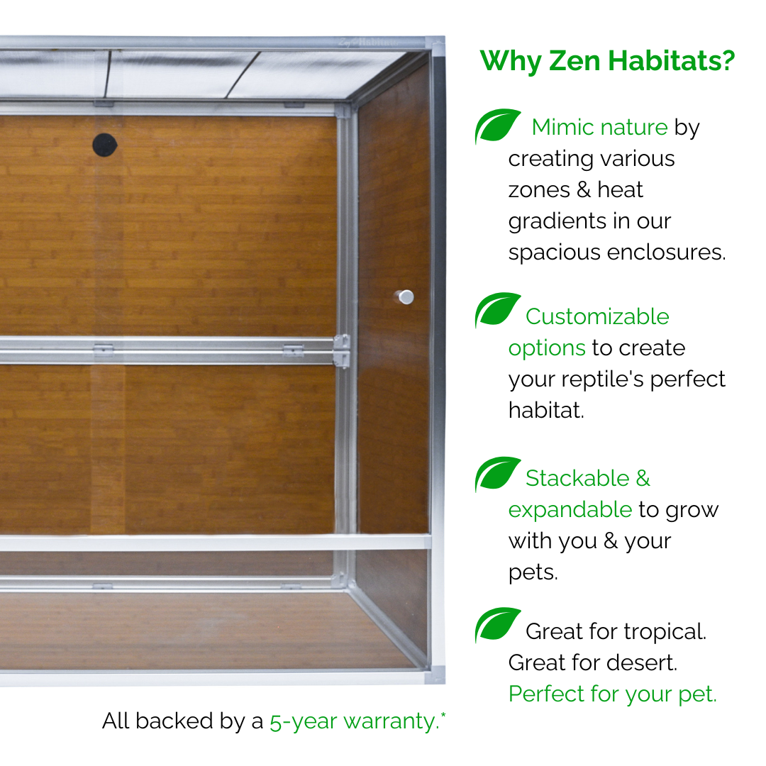 4’x2’x4’ Meridian PVC Reptile Enclosure